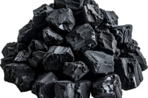 coal - Funds for Companies Pile of irregular black coal chunks with glossy surfaces stacked together, ready for use as fuel.