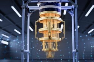 fundsforNGOs - 2026-06-05T151654142 - Funds for Companies Gold-toned experimental apparatus suspended between metal frames in a modern laboratory.